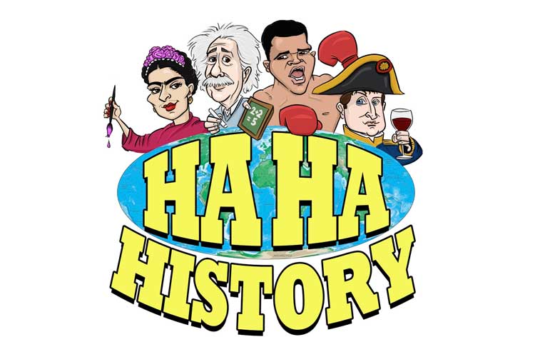 haha history book logo